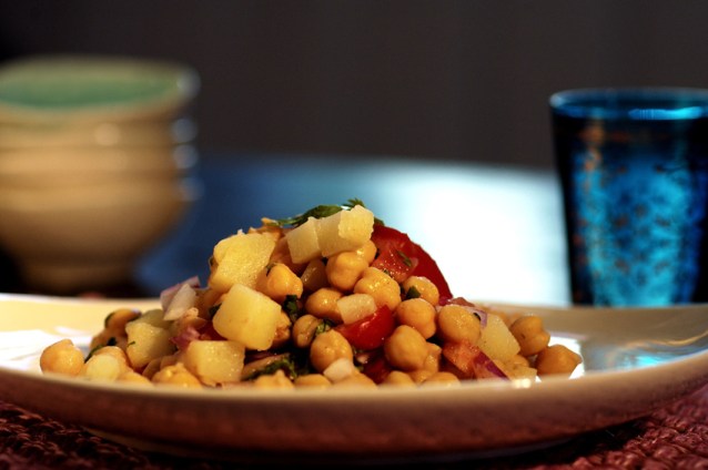 Kikertesalat Chane ki chaat